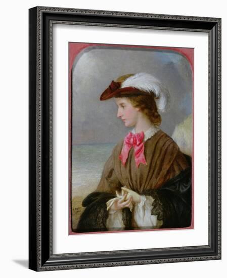 The Red Bow-Edward Robert Hughes-Framed Giclee Print