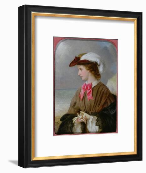 The Red Bow-Edward Robert Hughes-Framed Premium Giclee Print