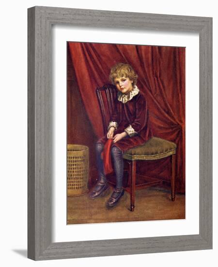 The red boy' by Kate Greenaway-Kate Greenaway-Framed Giclee Print