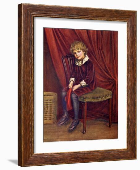 The red boy' by Kate Greenaway-Kate Greenaway-Framed Giclee Print