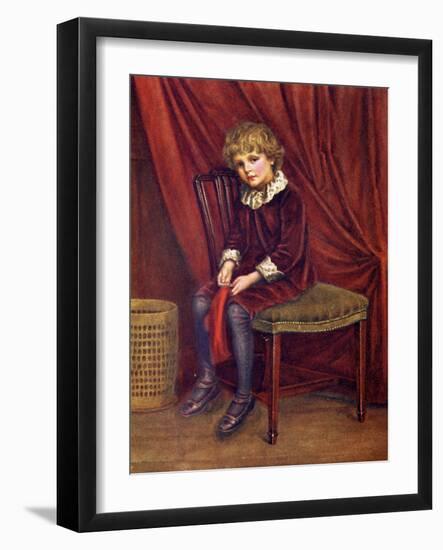 The red boy' by Kate Greenaway-Kate Greenaway-Framed Giclee Print
