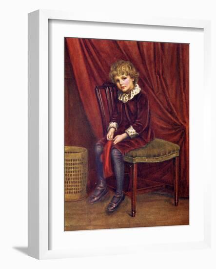 The red boy' by Kate Greenaway-Kate Greenaway-Framed Giclee Print