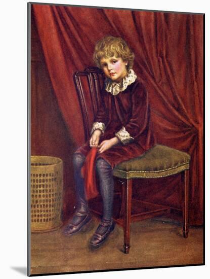 The red boy' by Kate Greenaway-Kate Greenaway-Mounted Giclee Print