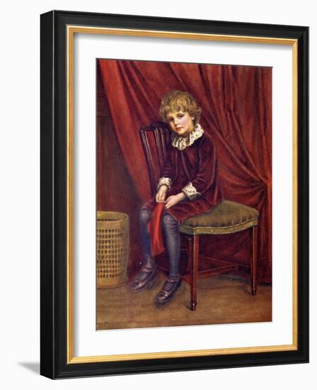 The red boy' by Kate Greenaway-Kate Greenaway-Framed Giclee Print