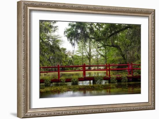 The Red Bridge-Danny Head-Framed Premium Giclee Print