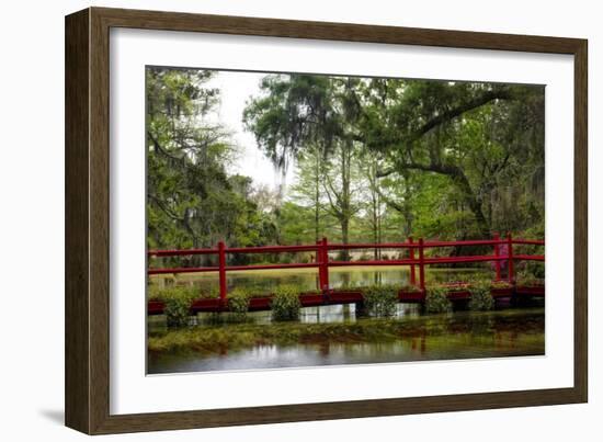 The Red Bridge-Danny Head-Framed Premium Giclee Print