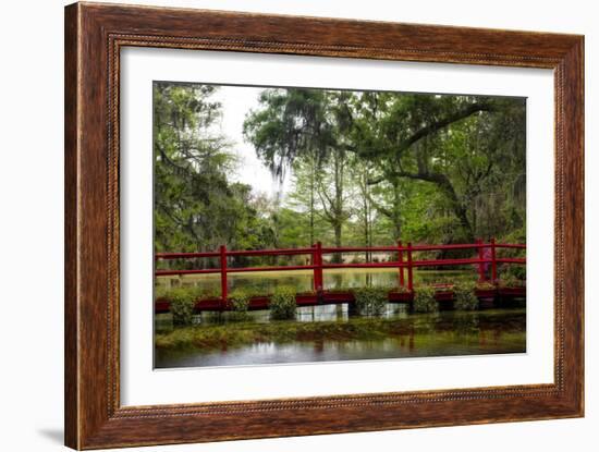 The Red Bridge-Danny Head-Framed Premium Giclee Print