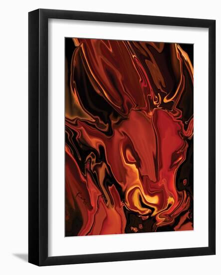 The Red Bull-Rabi Khan-Framed Art Print