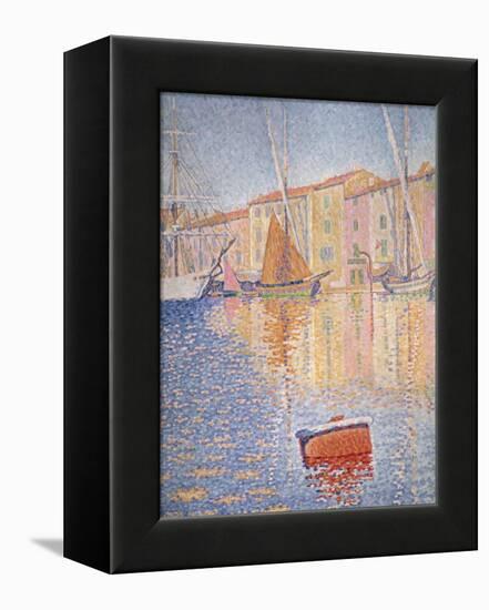 The Red Buoy, Saint Tropez, 1895-Paul Signac-Framed Premier Image Canvas