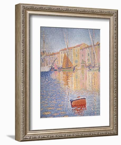 The Red Buoy, Saint Tropez, 1895-Paul Signac-Framed Giclee Print