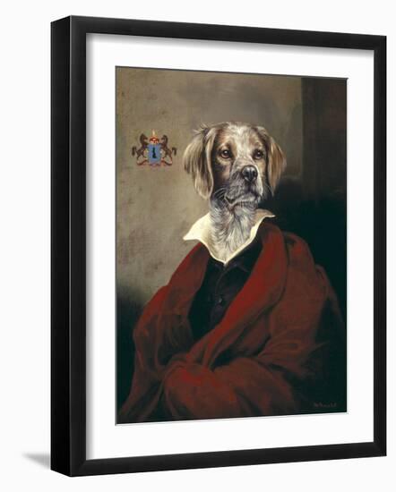 The Red Cape Spaniel-Thierry Poncelet-Framed Premium Giclee Print