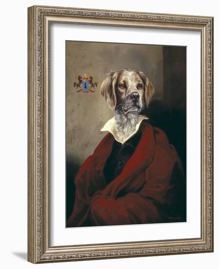 The Red Cape Spaniel-Thierry Poncelet-Framed Premium Giclee Print