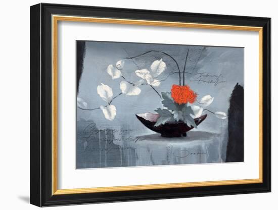 the Red Chrysanthemum-Joadoor-Framed Art Print