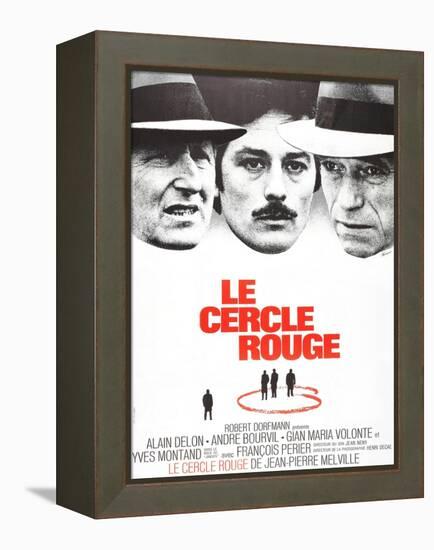 The Red Circle, (AKA Le Cercle Rouge), from Left: Andre Bourvil, Alain Delon, Yves Montand, 1970-null-Framed Stretched Canvas