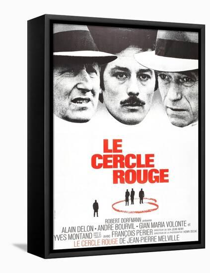 The Red Circle, (AKA Le Cercle Rouge), from Left: Andre Bourvil, Alain Delon, Yves Montand, 1970-null-Framed Stretched Canvas