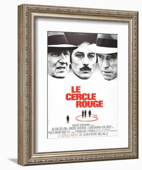 The Red Circle, (AKA Le Cercle Rouge), from Left: Andre Bourvil, Alain Delon, Yves Montand, 1970-null-Framed Art Print