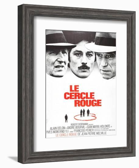 The Red Circle, (AKA Le Cercle Rouge), from Left: Andre Bourvil, Alain Delon, Yves Montand, 1970-null-Framed Art Print