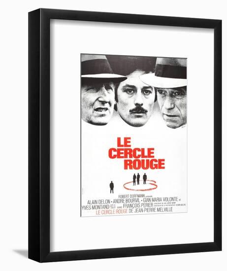 The Red Circle, (AKA Le Cercle Rouge), from Left: Andre Bourvil, Alain Delon, Yves Montand, 1970-null-Framed Art Print