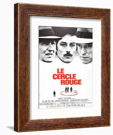 The Red Circle, (AKA Le Cercle Rouge), from Left: Andre Bourvil, Alain Delon, Yves Montand, 1970-null-Framed Art Print