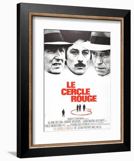 The Red Circle, (AKA Le Cercle Rouge), from Left: Andre Bourvil, Alain Delon, Yves Montand, 1970-null-Framed Art Print