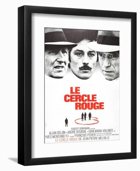 The Red Circle, (AKA Le Cercle Rouge), from Left: Andre Bourvil, Alain Delon, Yves Montand, 1970-null-Framed Art Print