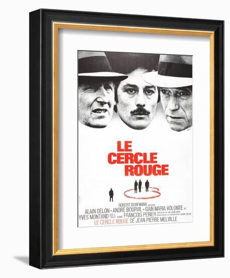 The Red Circle, (AKA Le Cercle Rouge), from Left: Andre Bourvil, Alain Delon, Yves Montand, 1970-null-Framed Art Print