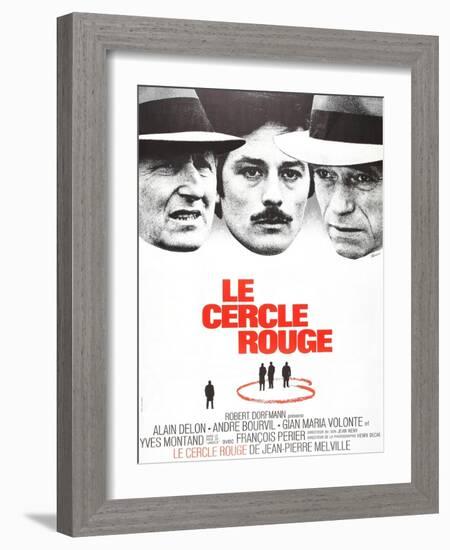 The Red Circle, (AKA Le Cercle Rouge), from Left: Andre Bourvil, Alain Delon, Yves Montand, 1970-null-Framed Art Print