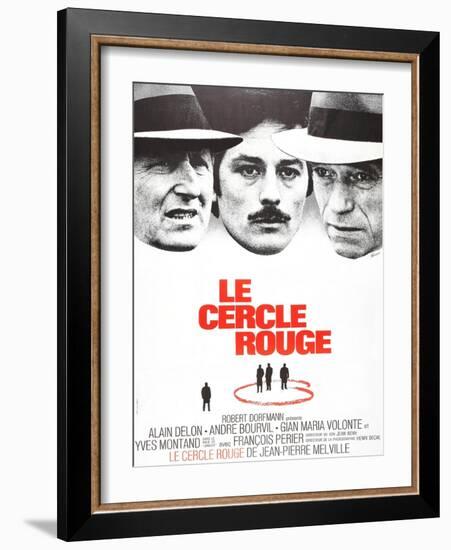 The Red Circle, (AKA Le Cercle Rouge), from Left: Andre Bourvil, Alain Delon, Yves Montand, 1970-null-Framed Art Print