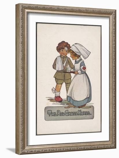 The Red Cross Nurse-null-Framed Art Print