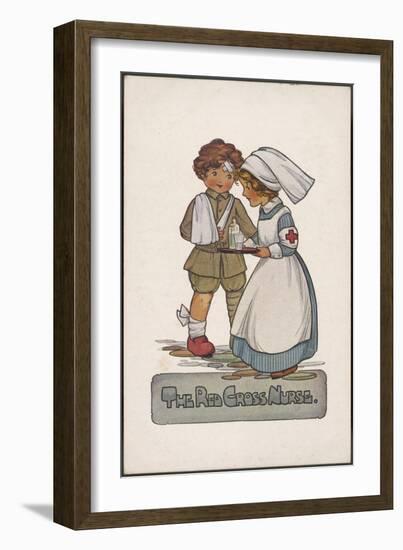 The Red Cross Nurse-null-Framed Art Print