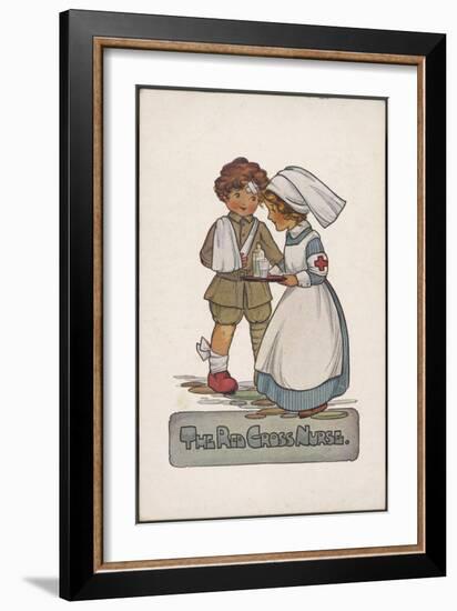 The Red Cross Nurse-null-Framed Art Print