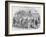 The Red Cross Society at Work Outside Paris, 1870, (1884)-null-Framed Giclee Print