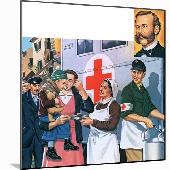 The Red Cross-John Keay-Mounted Giclee Print