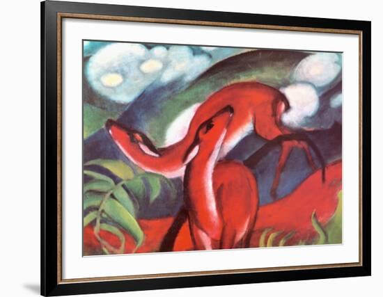 The Red Deer-Franz Marc-Framed Art Print