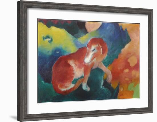 The Red Dog, c.1911-Franz Marc-Framed Art Print