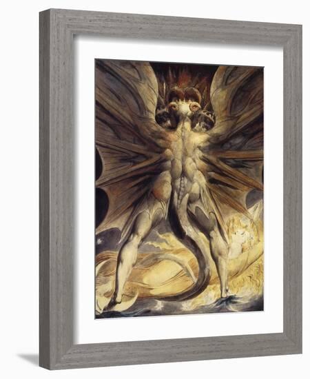 The Red Dragon and the Woman Clothed in Sun, ca 1802-1805-null-Framed Giclee Print