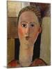 The Red Face, 1915-Amadeo Modigliani-Mounted Giclee Print