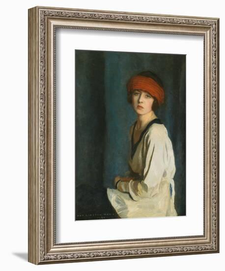 The Red Hat, 1920-Harrington Mann-Framed Giclee Print