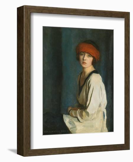 The Red Hat, 1920-Harrington Mann-Framed Giclee Print
