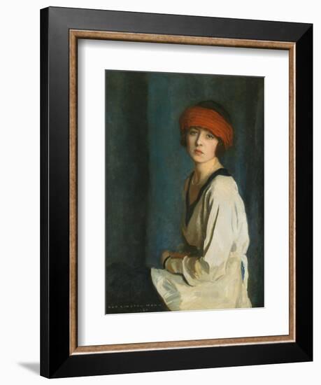 The Red Hat, 1920-Harrington Mann-Framed Giclee Print