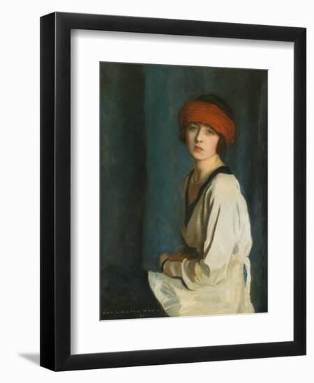 The Red Hat, 1920-Harrington Mann-Framed Giclee Print