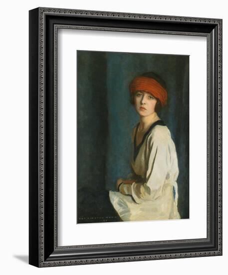 The Red Hat, 1920-Harrington Mann-Framed Giclee Print