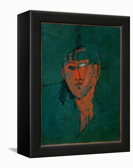 The Red Head, C.1915 (Oil on Canvas)-Amedeo Modigliani-Framed Premier Image Canvas