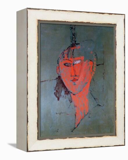 The Red Head, circa 1915-Amedeo Modigliani-Framed Premier Image Canvas