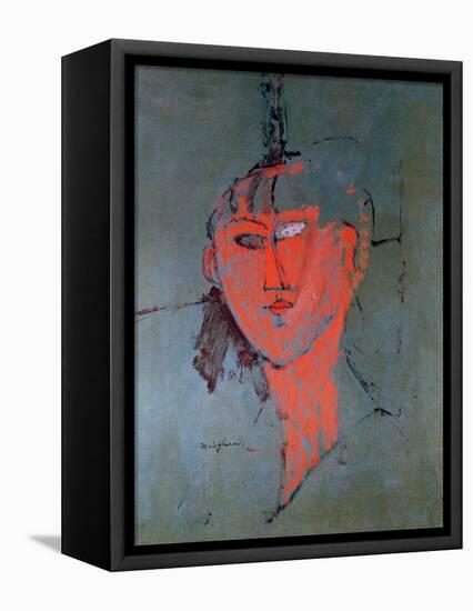 The Red Head, circa 1915-Amedeo Modigliani-Framed Premier Image Canvas