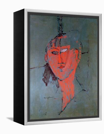 The Red Head, circa 1915-Amedeo Modigliani-Framed Premier Image Canvas