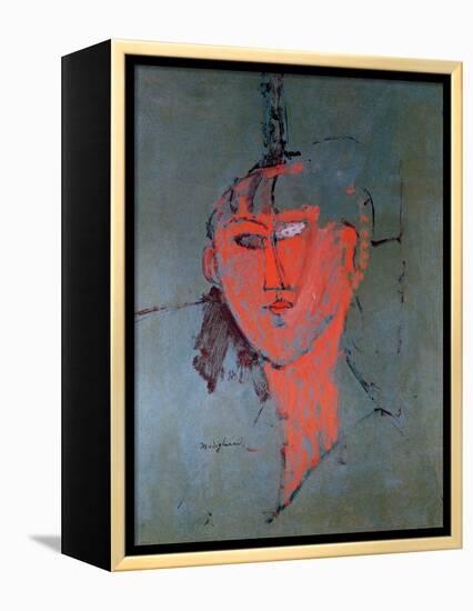 The Red Head, circa 1915-Amedeo Modigliani-Framed Premier Image Canvas