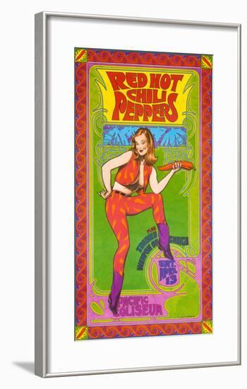 The Red Hot Chili Peppers in Concert-Bob Masse-Framed Art Print