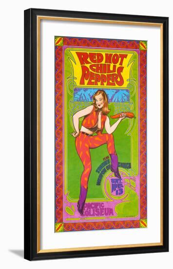 The Red Hot Chili Peppers in Concert-Bob Masse-Framed Art Print