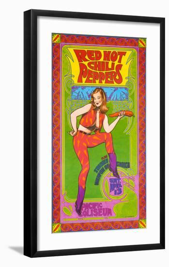 The Red Hot Chili Peppers in Concert-Bob Masse-Framed Art Print